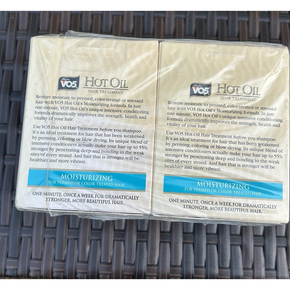 Alberto VO5 Hot Oil Hair Treatment Moisturizing 0.5 Ounce 2-Count Tubes (6 Pack) - Picture 2 of 5